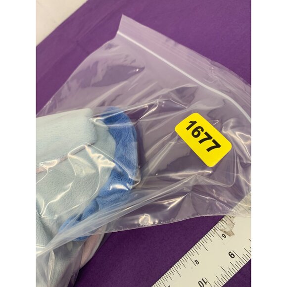 Disney Baby Eeyore Rattle 9 Inch Plush Stuffed Animal Blue Purple Embroidered Fa - Picture 13 of 13